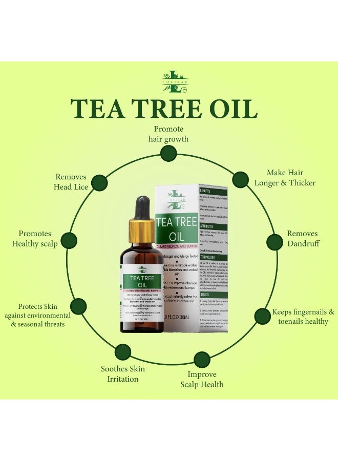 Lovisah TEA TREE OIL to Clears Pimples/Acne, Redness and Bumps with VITAMIN E Oil - Image 3
